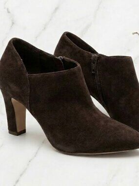 NWT Cole Haan Grand.ØS Dark Brown Suede Ankle Booties - Women's 10.5